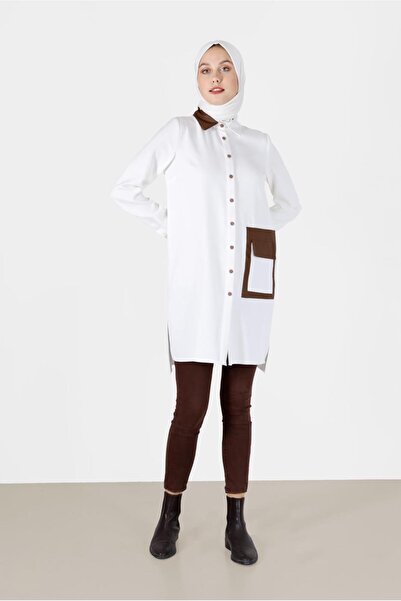 Alvina ΔΕΡΜΑΤΙΝΗ ΤΟΥΝΙΚΑ ΜΕ ΛΕΠΤΟΜΕΡΕΣ ΛΕΠΤΟΜΕΡΕΙΕΣ ΚΑΙ ΤΣΕΠΕΣ 42185