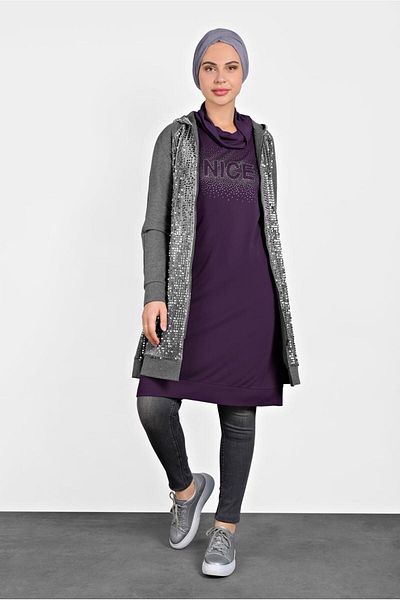 Alvina Stone Printed Ankle Tunic 40389