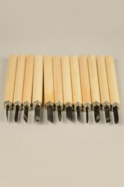 Ref-San Ahşap Oyma Seti 12 'li