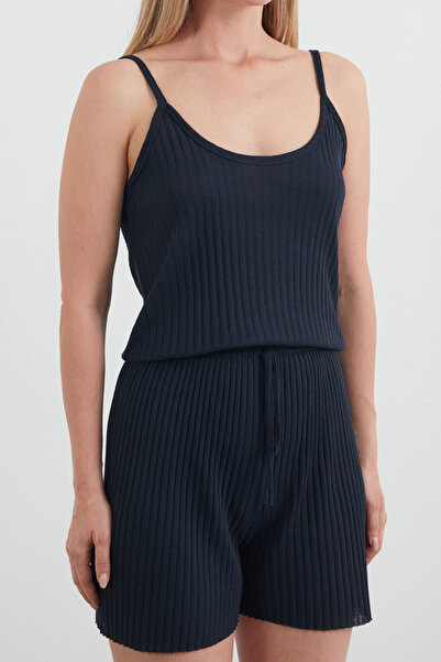 Fulla Moda Corded Rope Strap Shorts Set