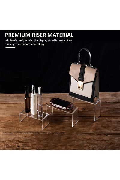 Choice 9pcs Clear Acrylic Display Stand For Cosmetics Jewelry Cupcakes Pottery Home Or Shop Use