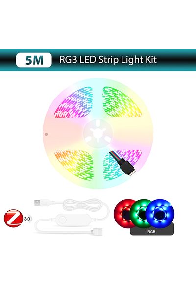 Gleco Zigbee 2m Kit Smart Zigbee Usb Led Lights Tuya Wifi Rgb Led Strip Dc5v 5050 Smart Led Tv Back Lighti