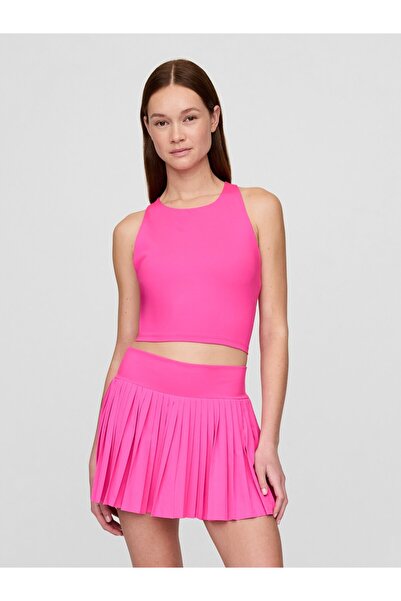 GAP Kadın Pembe Halter Yaka Crop Spor Üst