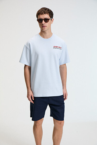 GRIMELANGE YUM Ανδρικό μπλουζάκι με στάμπα με στρογγυλή λαιμόκοψη