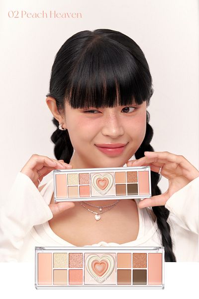 PERIPERA Peripera All Take Mood Like Palette 02 Peach Heaven - Eye Shadow Palette