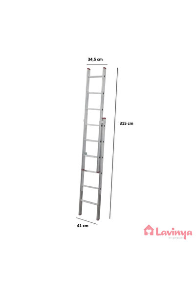 Genel Markalar 2 Parçalı Alüminyum Merdiven Ptt Tipi -2x2= 4 mt