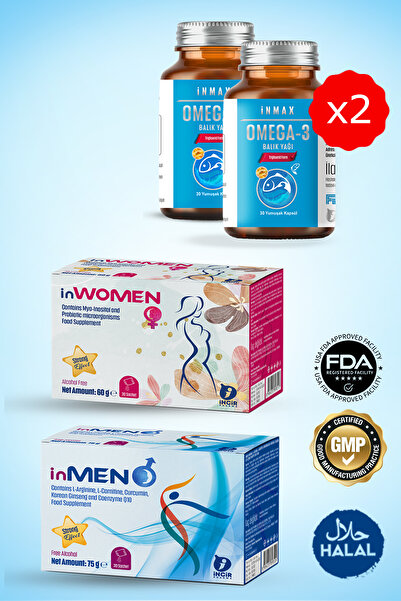 inMen Inwomen In Men Omega-3 Balık Yağı (3'LÜ SET)