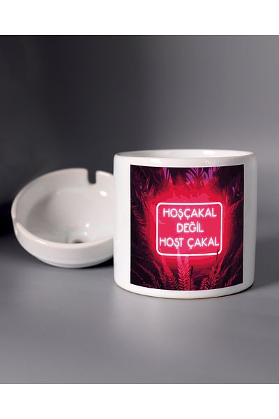 TREND YANKI Porcelain Printed Ashtray
