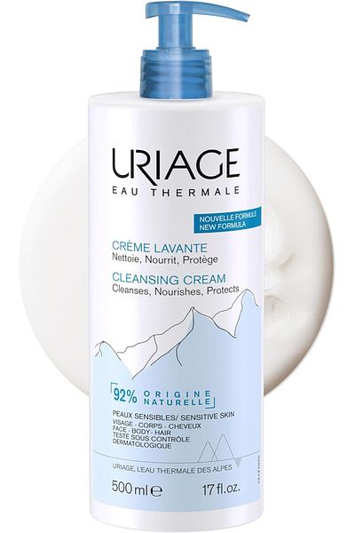 Uriage Cleansing Cream 17 Fl.Oz. | Face & Body Cleanser With 1/3 Nourishing Milk | 2 In 1 Care