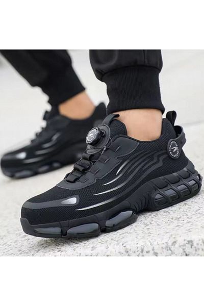 Choice 44 266black Men's steel head safety shoes smash-proof button-proof work shoes Factory construction o