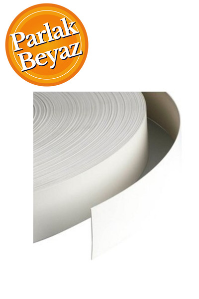 HOBİDABİ 20mmx50 Metre Mobilya Kenar Bandı Ütü Bandı Parlak Beyaz