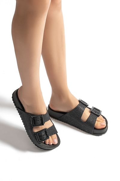 ZAXY Partner New Women's Slippers Silvery Black 35/42