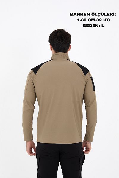 Camp Scoutland Camp137 Outdoor Tactical Water Repellent Ανδρικό Μπεζ Τακτικό Φούτερ