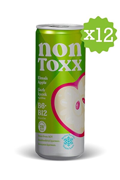 NON TOXX Nontoxx Elmalı, Sirkeli, Gazlı İçecek 250 ML