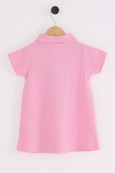 U.S. Polo Assn. Polo collar 100% cotton girl's pique dress