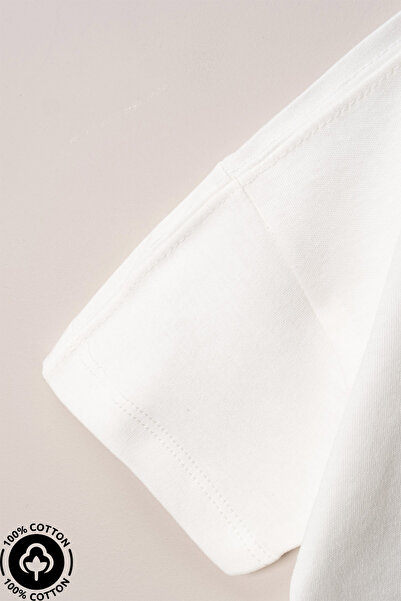 Miniel Unisex Baby Crew Neck the Sun Printed 100% Cotton Oversize T-Shirt