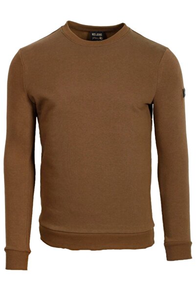 NCS Vizon Erkek Sweatshirt Bisiklet Yaka 3 İplik Yıkamalı Slim Fit Sweatshirt JEANS 1617