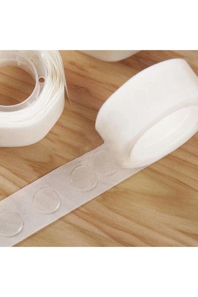 ZENVİVA Balloon Tape 1 Pack 100 Pcs Double Sided Balloon Adhesive Tape
