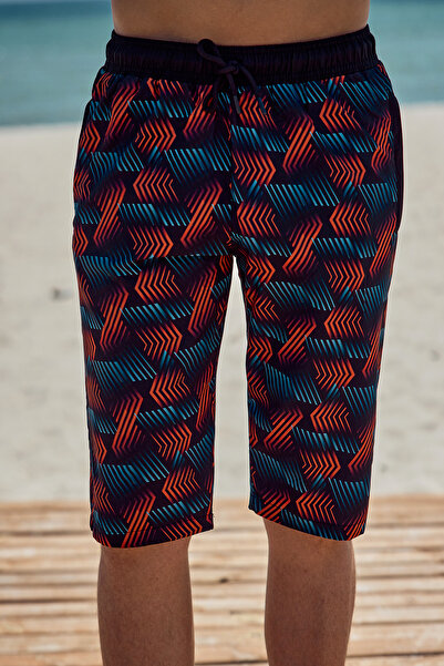 Remsa Mayo Desenli Erkek Şort Kapri Mayo RKS-04 Remsa Mayo