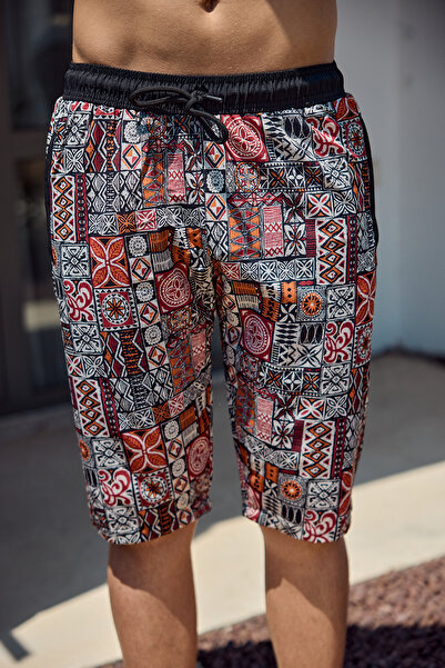 Remsa Mayo Patterned Men's Shorts Capri Swimsuit RKS-05 Remsa Swimwear