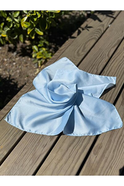 Axesoire 13731 Bebe Mavi Saten Bandana Fular