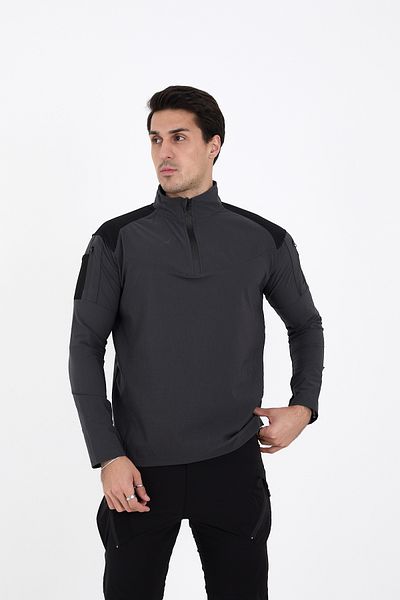 Camp Scoutland Тактически суитшърт Camp137 Outdoor Tactical, водоотблъскващ, антрацитен