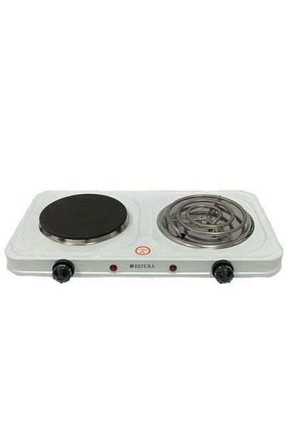 REFURA 2 in 1 Spiral & Flat Hot Cooking Plates 2000W