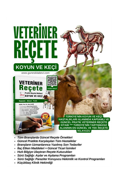 Güneş Tıp Kitabevleri Veteriner Reçete Koyun ve Keçi