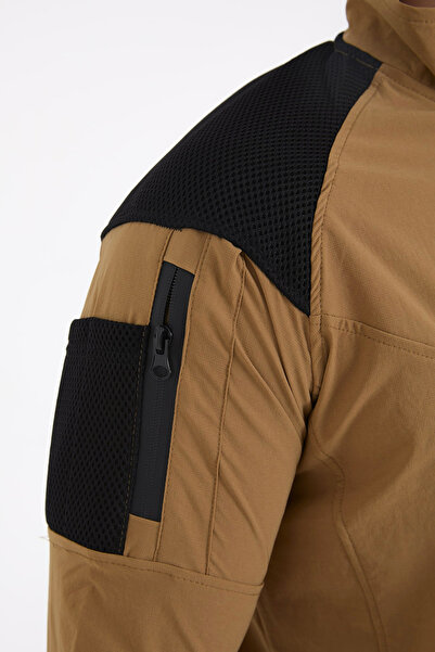 Camp Scoutland Camp137 Outdoor Tactical Su Iticili Erkek Hardal Taktik Sweatshirt