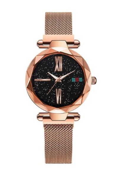 MACON FLLi Star Sky Magnetic Mesh Strap Watch - Gold