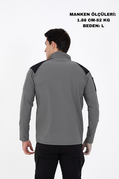 Camp Scoutland Тактически суитшърт Camp137 Outdoor Tactical Su Iticili Erkek Gri