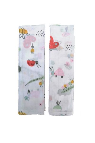 Sevi Bebe Set 2 museline din bumbac 70x50cm Cute Insects SeviBebe