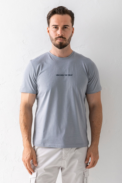 JB John Borners Ανδρικό μπλουζάκι με λαιμόκοψη Unleash Injection με στάμπα γκ...