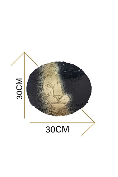 Generic Luxury glass serving plate, 100% Turkish made, black color (diameter: 30 cm) - for elegance