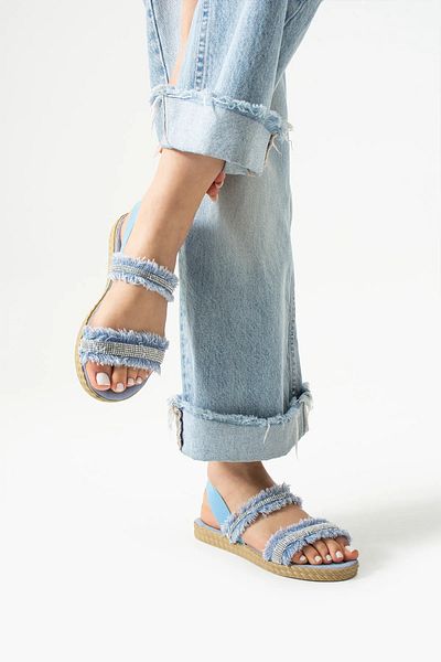 misio shoes Sandale de damă cu detaliu STONE și spate elastic