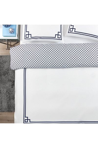 Madame Coco Alher Doppelbettbezug-Set - Marineblau