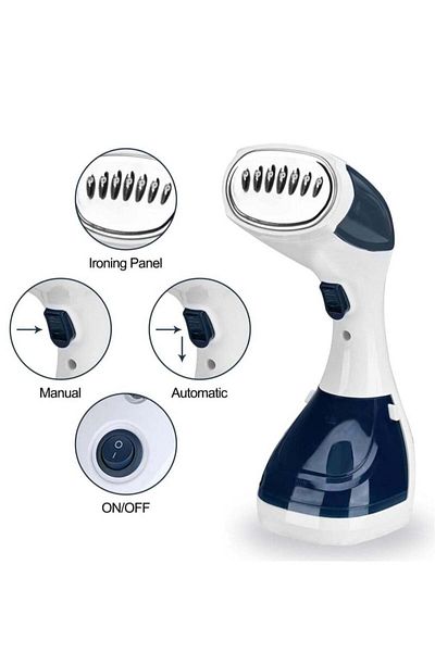 REFURA Handheld Garment Steamer 1100W 180ML Blue RE-128