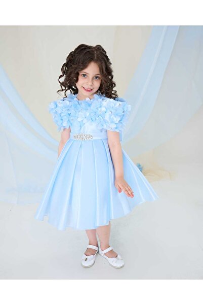 Miss Lorin Kids ÇİÇEKLİ KIZ ÇOCUK ABİYE ELBİSE