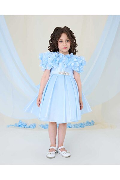 Miss Lorin Kids ÇİÇEKLİ KIZ ÇOCUK ABİYE ELBİSE