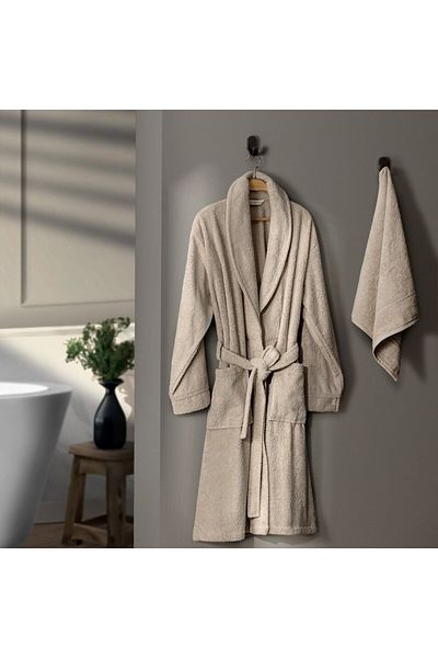 Madame Coco Avril Unisex-Bademantel-Set mit Schalkragen