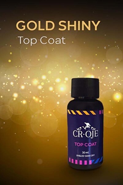 CROJE KALICI OJE Gold Shıny Top Coat (30 ml)