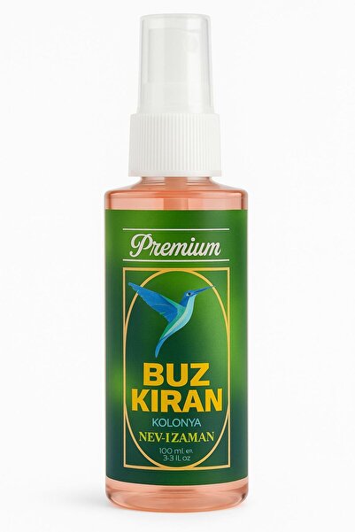 BUZKIRAN Premium Kolonya - Nevi Zaman - Amber , Nar Ve Beyaz Çay Aromalı Spre...