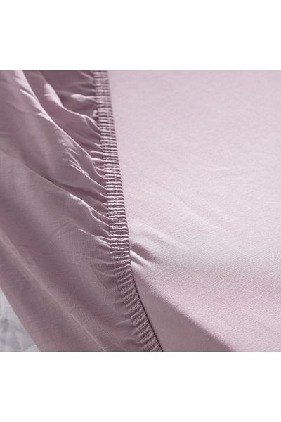 Madame Coco Manon Ranforce Spannbettlaken, 100 % Baumwolle, Kingsize, Altrosa