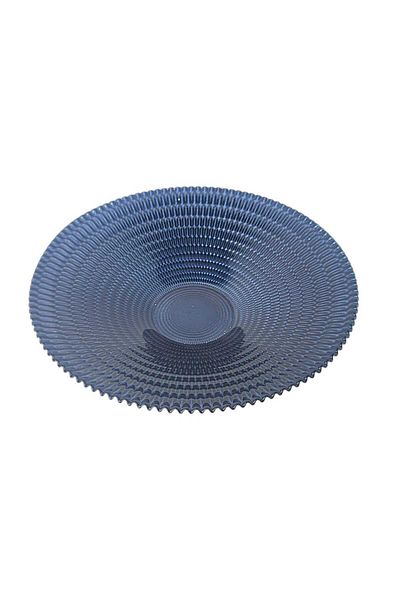 Generic Luxury glass serving plate, 100% Turkish, dark blue (diameter: 30 cm) - for elegance