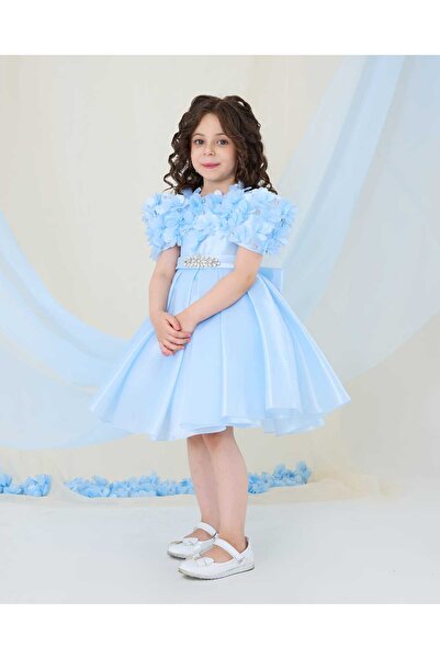 Miss Lorin Kids ÇİÇEKLİ KIZ ÇOCUK ABİYE ELBİSE