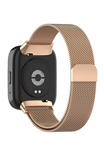 Fibaks Xiaomi Redmi Watch 3 Active Compatible Metal Mesh Braid Magnet Adjustable Stainless Band Strap