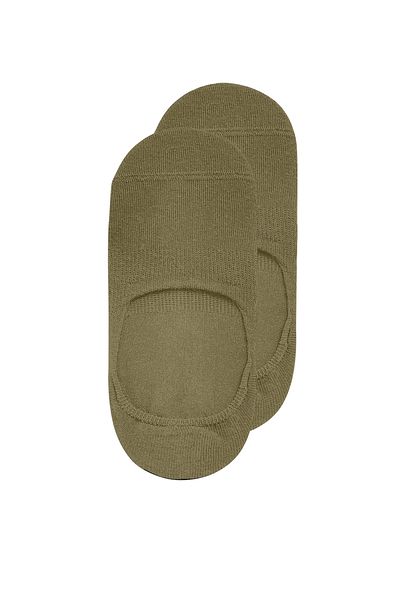 Calverton Socks 3-Piece Khaki/Grass Green/Water Green Bamboo Silicone Plain Women'S/Men's Ballerina Socks