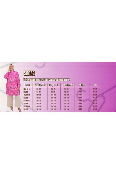 Eslina 58052 Large Size Men's Collared Jesica Shirt Tunic - Ebruli Saks