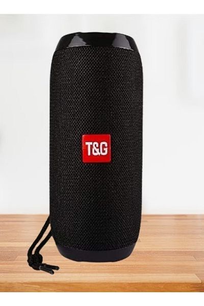 T&G مكبر صوت بلوتوث لاسلكي مع ميكروفون أسود مكبر صوت بلوتوث لاسلكي مع ميكروفون أسود