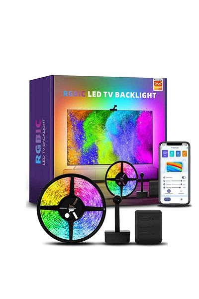 OEM Banda Led Rgbic Pentru Tv, Wifi, Tv Backlight, Control Aplicatie, Pentru Diagonala Tv 55-65in, 3.8 M